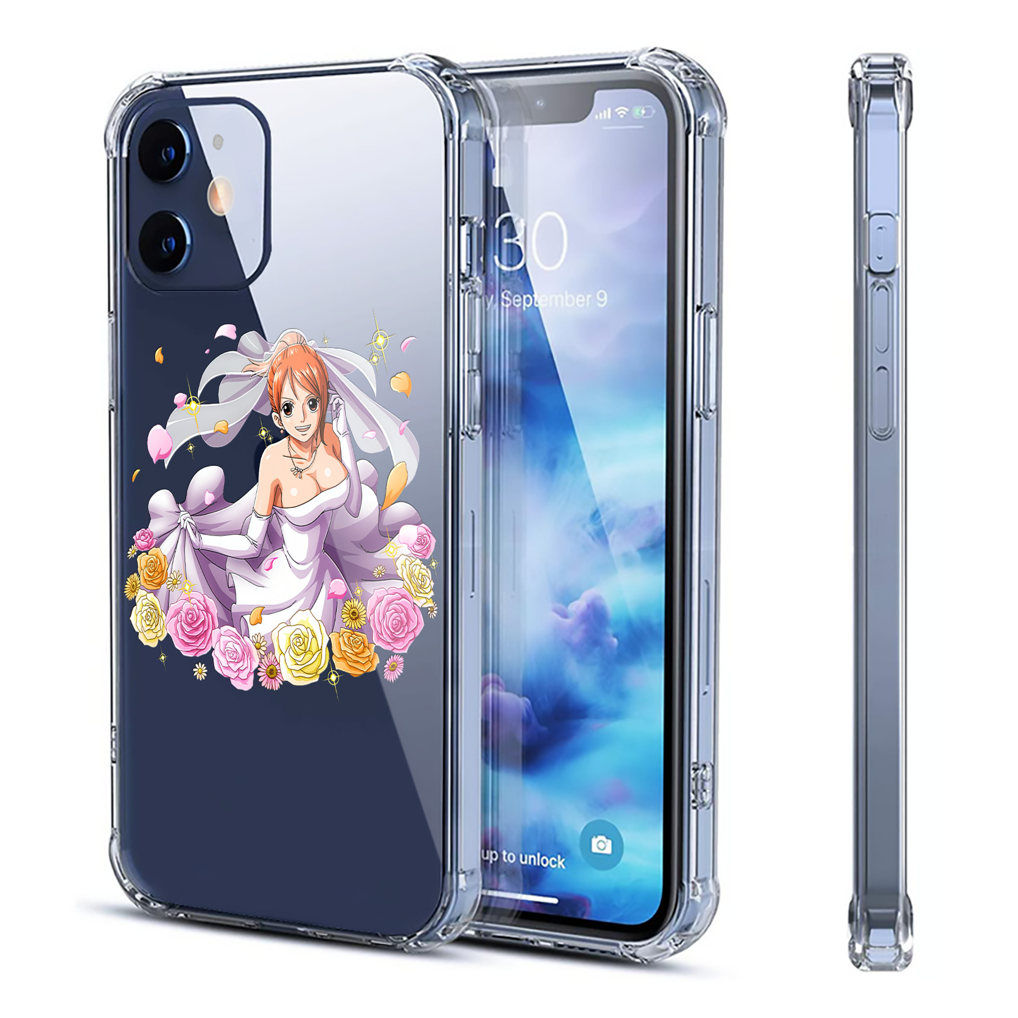 （画像用） ワンピース ナミ ONE PIECE Nami 【iPhone 12シリーズ対応】透明スマホケース（クリアソフトケース）